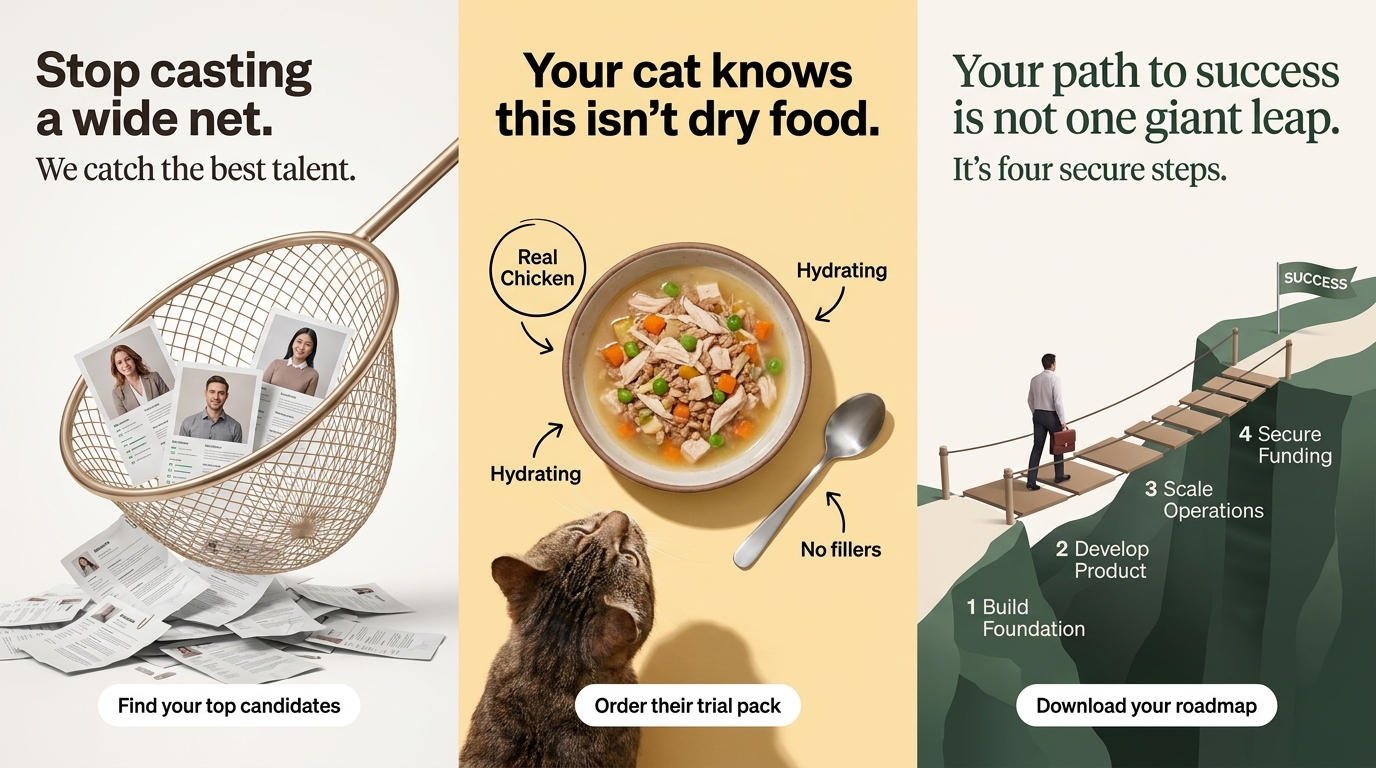 High-converting pet food social media ad creative mockup