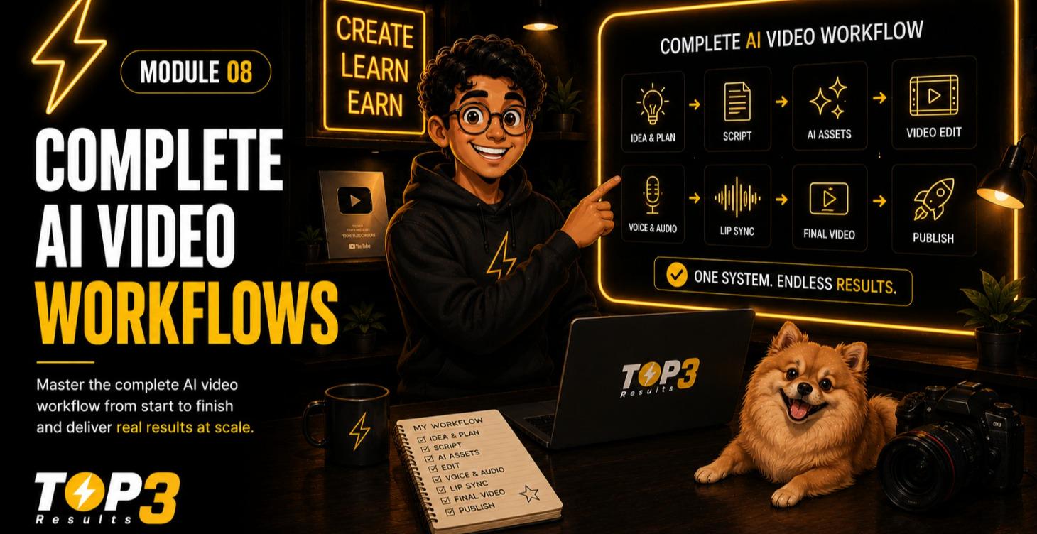 08 - Complete AI Video Workflows — AI Creator Business Course Module