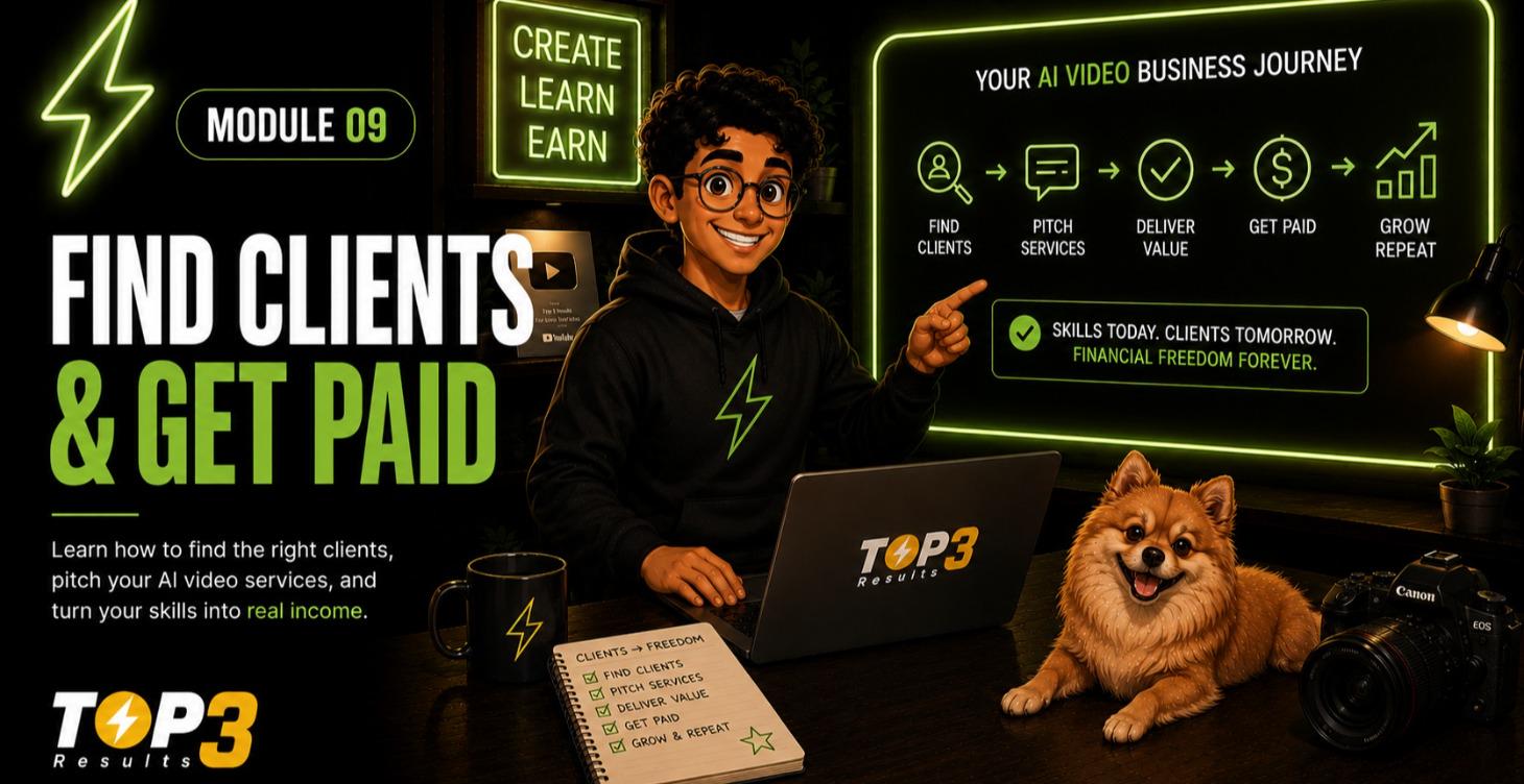 09 - Find Clients & Get Paid — AI Creator Business Course Module